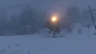 NBSR 6200 leads 908 East on the Mattawamkeag Sub 4/9/19