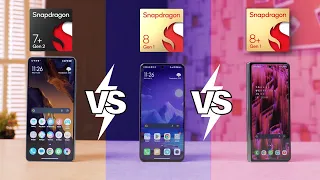 ADU SAKTI 🏆 | SD7+ Gen 2 vs SD8 Gen 1 vs SD8+ Gen 1