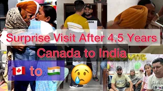 Surprise Visit from Canada🇨🇦 to India🇮🇳 after 4.5 years #canadatoindia #surprisevisit #emotional