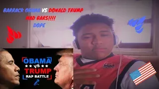 Donald Trump vs. Barack Obama | RAP BATTLE! By Azerrz REACTION!!!