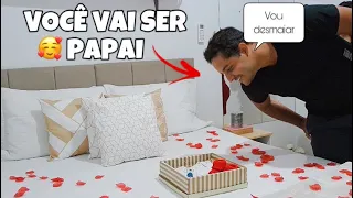 VOCÊ VAI SER PAPAI | SURPRESA PARA O MARIDO | REAÇÃO DELE ❤️😍