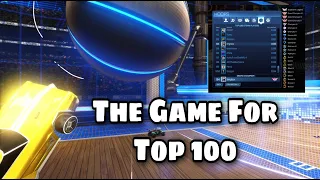 THE GAME FOR TOP 100 IN HOOPS | ROCKET LEAGUE