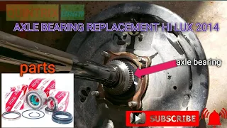 How to replace axle bearing TOYOTA HI LUX 2014 4X4 rear 👨‍🔧