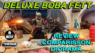 Star Wars The Vintage Collection Deluxe Boba Fett | Review | Comparison & Diorama