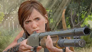 Pump-Action Shotgun (Ellie) ● Weapons in The Last of Us 2 - Aggressive (Grounded)