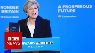 Theresa May Conservative manifesto speech - BBC News