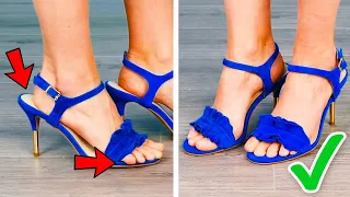 35 EASY WAYS TO IMPROVE YOUR SHOES || SMART GIRLY HACKS