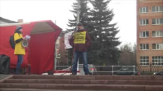 Митинг обманутых дольщиков Подольска 17.12.17