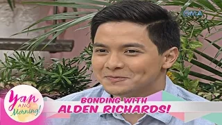 Yan Ang Morning: Si Alden Richards, binisita si Marian Rivera