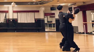 【練習風景】Tango basic 2023.4.20 社交ダンス@大阪　菅体ホール