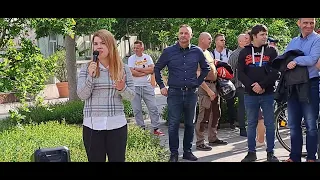 Mi Hazánk elnökének országjárása Debrecenben  Borvendég Zsuzsannával és Salánkiné Kuti Zsuzsannával