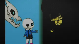 Personajes Random reaccionan a Sans vs Bendy.