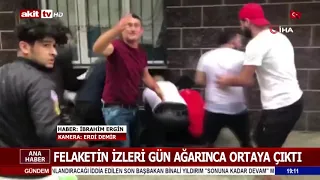 FELAKETİN İZLERİ GÜN AĞARINCA ORTAYA ÇIKTI