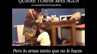 Cuando papa no quiere más agua