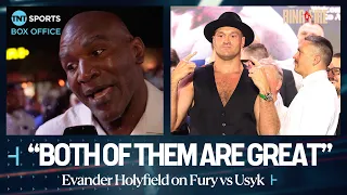Evander Holyfield believes Usyk can beat Tyson Fury if he fights 'aggressive' | #RingOfFire 🇸🇦🔥