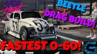 FASTEST 0-60 CAR! VOLKSWAGEN BEETLE DRAG BUILD! Need For Speed Heat car build