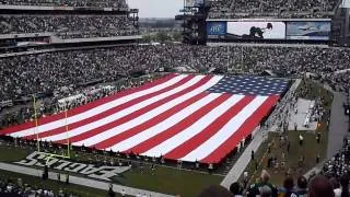 Eagles Opening Day - National Anthem and  F-16's Flyover