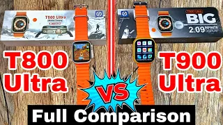 T800 Ultra VS T900 Ultra Full Comparison🔥😱Smart Watch