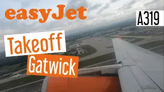 easyJet Takeoff at Gatwick on an A319