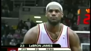 Lebron James 47 pts,12 reb,10 ast vs D.Wade 44 pts,9 ast, season 2006 cavs vs heat