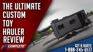 This is the ultimate custom off road Toy Hauler trailer