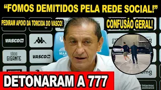 FOMOS DEMITIDOS PELA REDE SOCIAL! RAMON DIAS E HEMILIANO DETONA 777 E PEDE APOIO DA TORCIDA DO VASCO