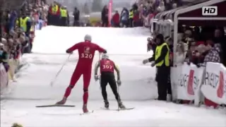 JEG får den opp ja :P: Petter Northug beats Marit Bjørgen: PETTER ER FEIG!