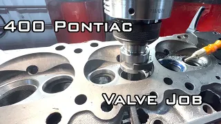 Installing Valve Guides And Cutting Seats On A Set Of 400 Pontiac Cylinder Heads