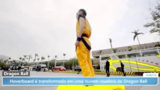 Hoverboard é transformado em uma nuvem voadora de Dragon Ball