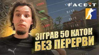 ПОБИВ СВІТОВИЙ РЕКОРД!!! ЗІГРАВ 50 КАТОК БЕЗ ПЕРЕРВИ! CS2 Українською!