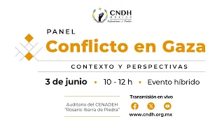 Panel "Conflicto en Gaza".