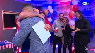 Jason Jordan felicita a su padre Kurt Angle en su cumpleaños - WWE Smackdown 09/12/2022 (En Español)