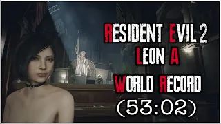 Resident Evil 2 Remake - Leon A Speedrun Former World Record - 53:02