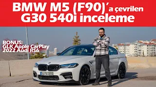 BMW M5 F90'a Dönüştürülen G30 540i XDrive İnceleme | GLK Apple CarPlay Montajı | Bonus:2022 Audi RS6