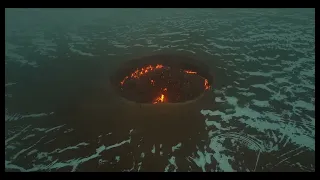 Door to Hell Gate of Hell | Jahannam ka darwaza | Turkmenistan gas crater 4k drone 1080p