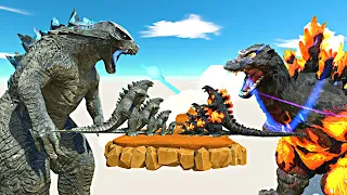 Legendary Godzilla War - Growing Up Godzilla 2014 vs Burning Godzilla 1995 | ARBS