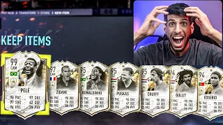 فتحنا 18 بكج ايكون مومنت +92 😍( انفجررررر الحظ 🤯🔥) FIFA22