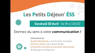 Petit DéjeunESS Communication   30 avril 2021