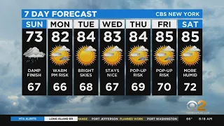 New York Weather: CBS2's 8/16 Sunday Afternoon Forecast