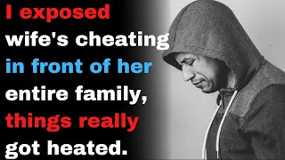 I exposed wife's cheating in front of her entire family, things really got heated.