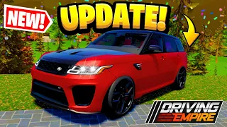 4 NEW Land Rovers & Limited Update In Driving Empire!