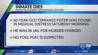 Fayette County Detention Center inmate dies in custody