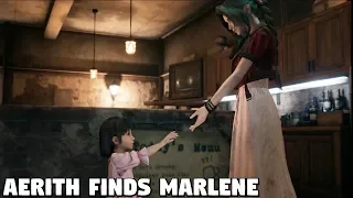 Final Fantasy 7 REMAKE - Aerith finds Marlene