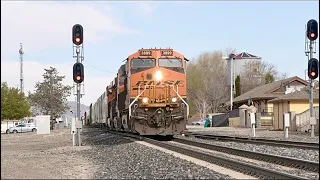 4K: LOTS OF TRAINS OVER THE TEHACHAPI PASS (April 2024)