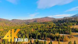 Spring Beauty of the Carpathian Mountains from Above - 3 HOUR Drone Footage + Calming Music