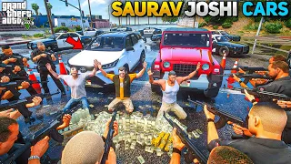 GTA 5: Stealing @souravjoshivlogs7028 Cars From his House! 🔥New Thar & Legender 2022! GTA 5 MODS!