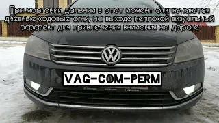 Passat B7 эффект стробоскопа ДХО дальний