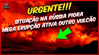 Mega erupção na Rússia ativa vulcão adormecido a 1.200 anos e situação na região piora