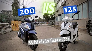 SYM Symphony ST 125 L/C - VS - 200 A/C - Performance test