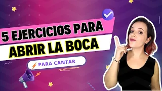 5 ejercicios para AFLOJAR LA MANDÍBULA antes de CANTAR